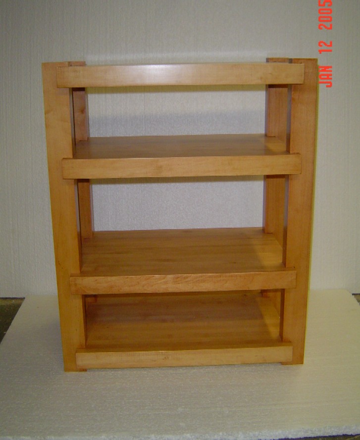 Maple Rack with Light Cherry Stain 