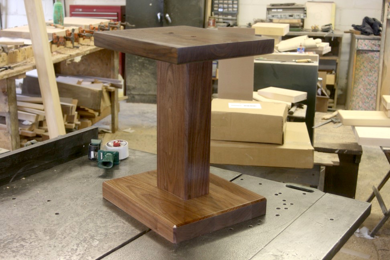 Walnut Speaker Stand