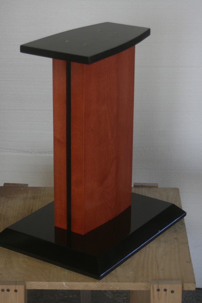 Maple rosenut stain and Black top and bottom
