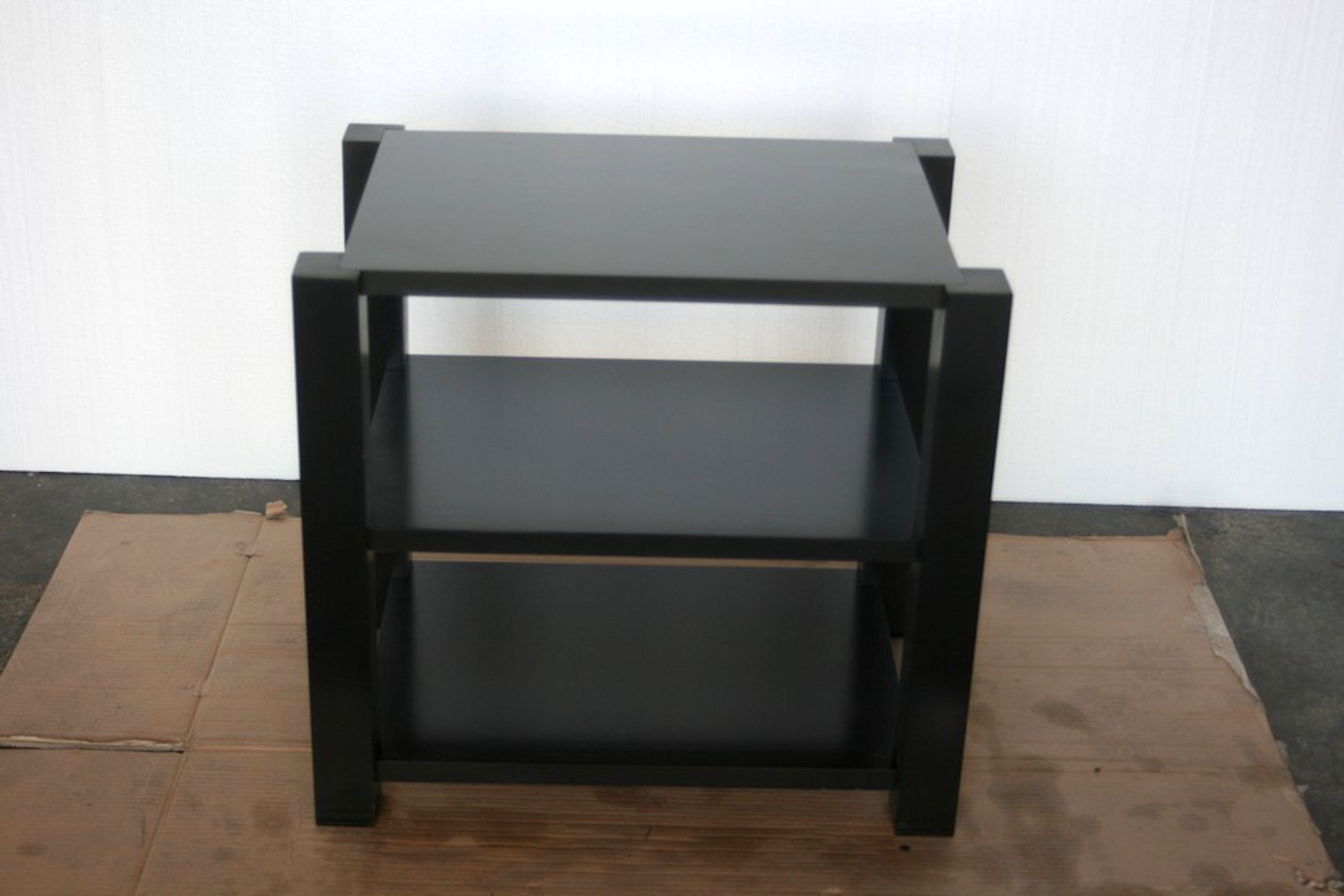 MAPLE Stereo Rack with Black Satin Lacquer Finish