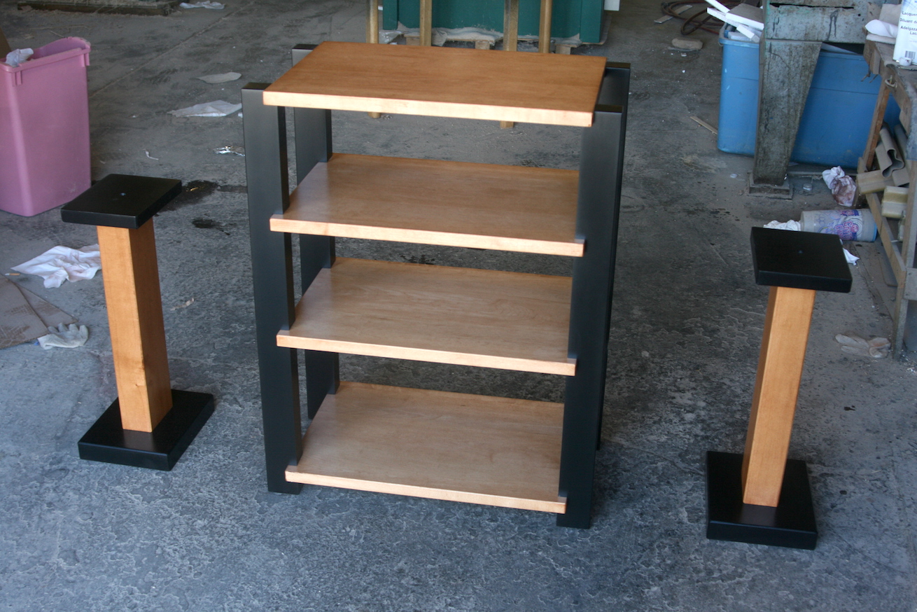 Audio Rack and Speaker Stands