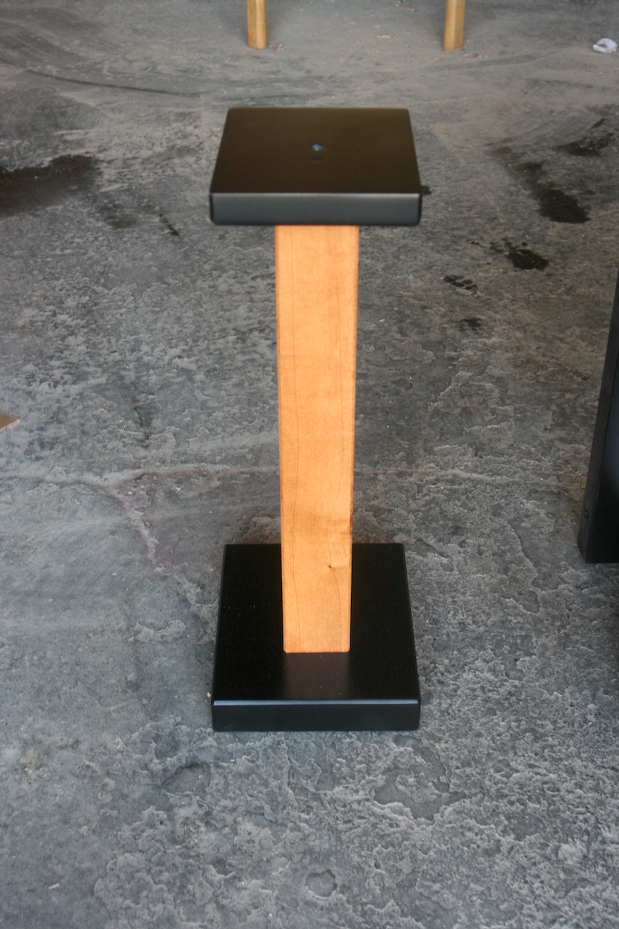 Teak Stained Speaker Stand 